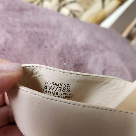 Vincent Camuto Sasienda Ivory Sandals 38.5 8W new - Picture 4 of 6